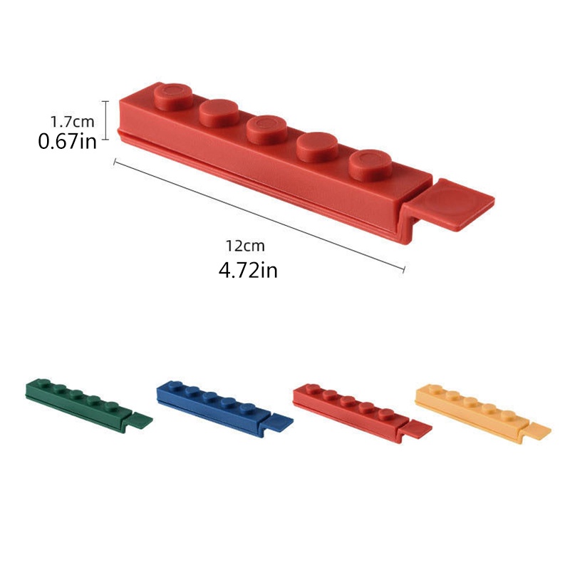 4 Pcs / set Klip Penjepit Tas Penyimpanan Makanan Ringan Portabel Tahan Lama Dapat Digunakan Kembali Untuk Dapur