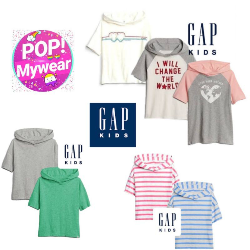  KAOS HOODIE ANAK  UNISEX POPMYWEAR GAP KIDS 4 16Y Shopee 