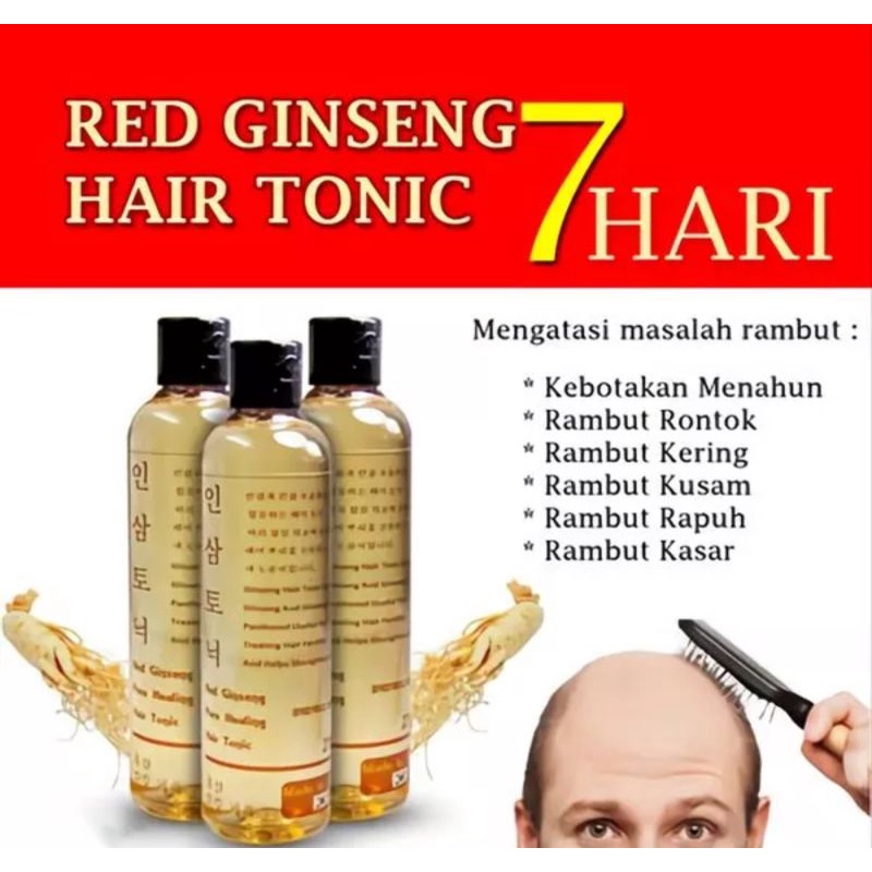 Red Ginseng Hair Tonic Original - Penumbuh dan Melebatkan Rambut &amp; Mencegah Rontok