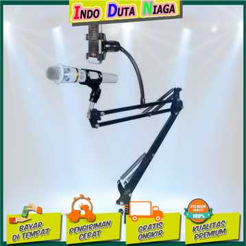 IDN TECH - TaffSTUDIO Microphone Suspension Boom Scissor Arm with Lazypod - D6