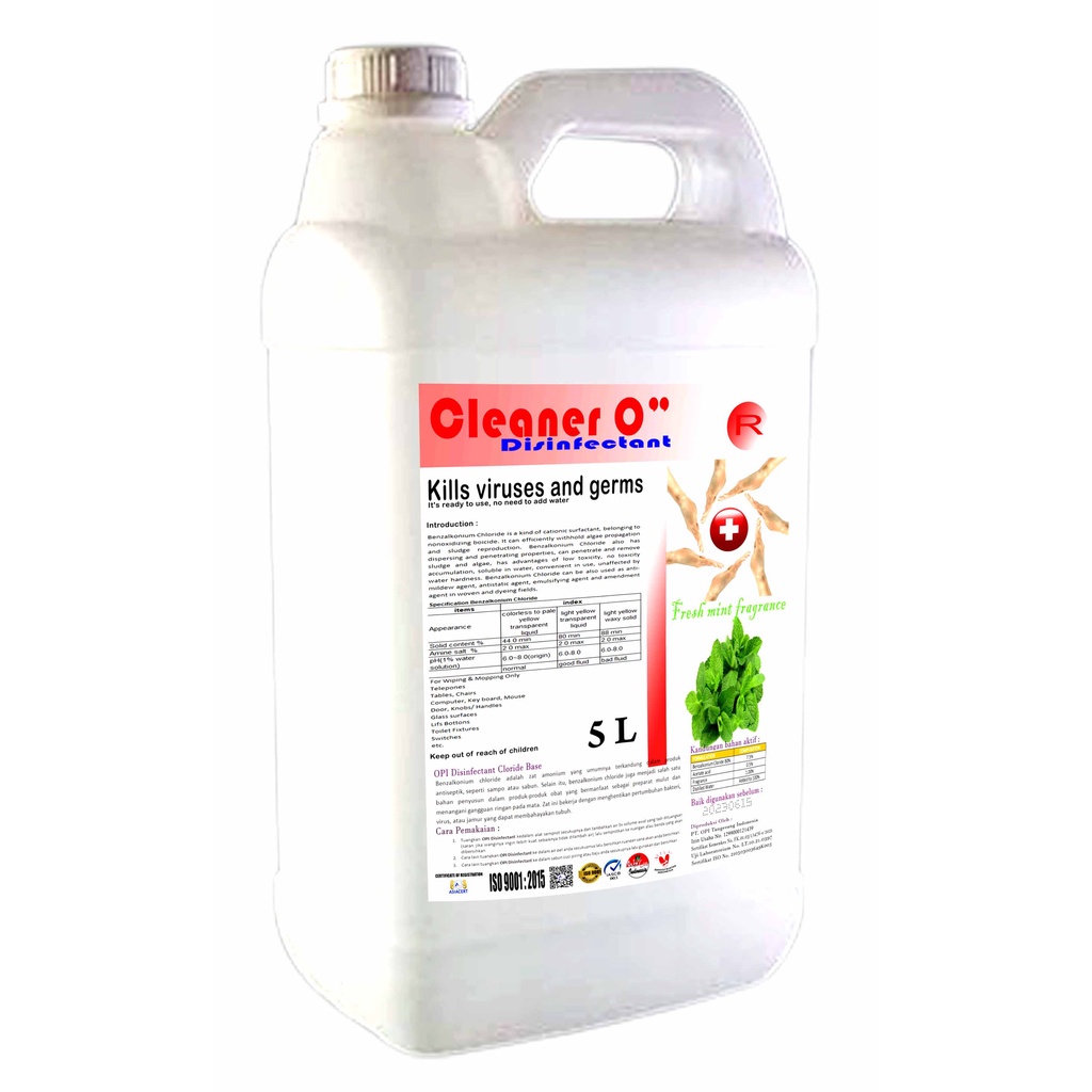 Disinfectant refil literan murah 5 Liter varian wangi disinfektan sudah ada izin edar resmi by Oke sabun suplayer 2