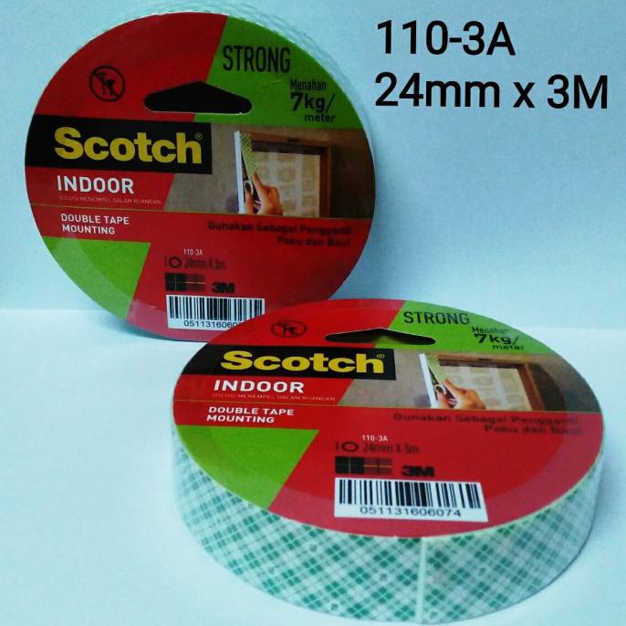

Promo!! Scotch™ 3M Dabel Tip Mounting Tape Kuat 7 Kg Double Tape Tembok/Kaca
