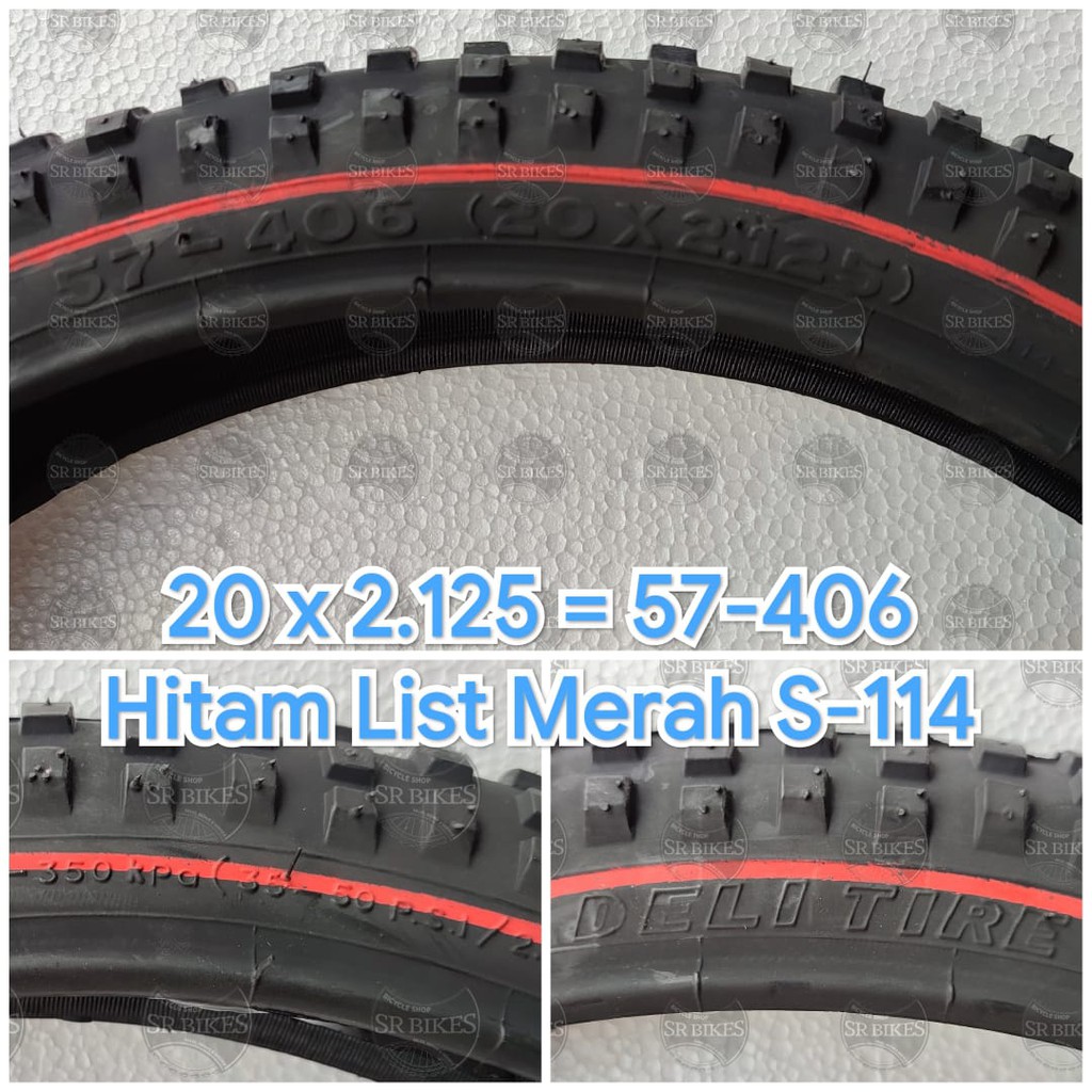 Ban Luar 20 x 2.125 Sepeda Lipat BMX Minion SWALLOW DELI TIRE