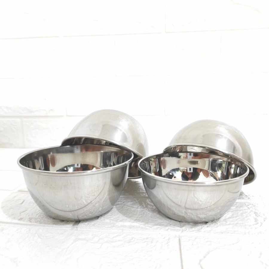 Mangkok Stainless 11 cm 12 cm Bowl Tebal Cetakan Nasi Tim Kobokan India