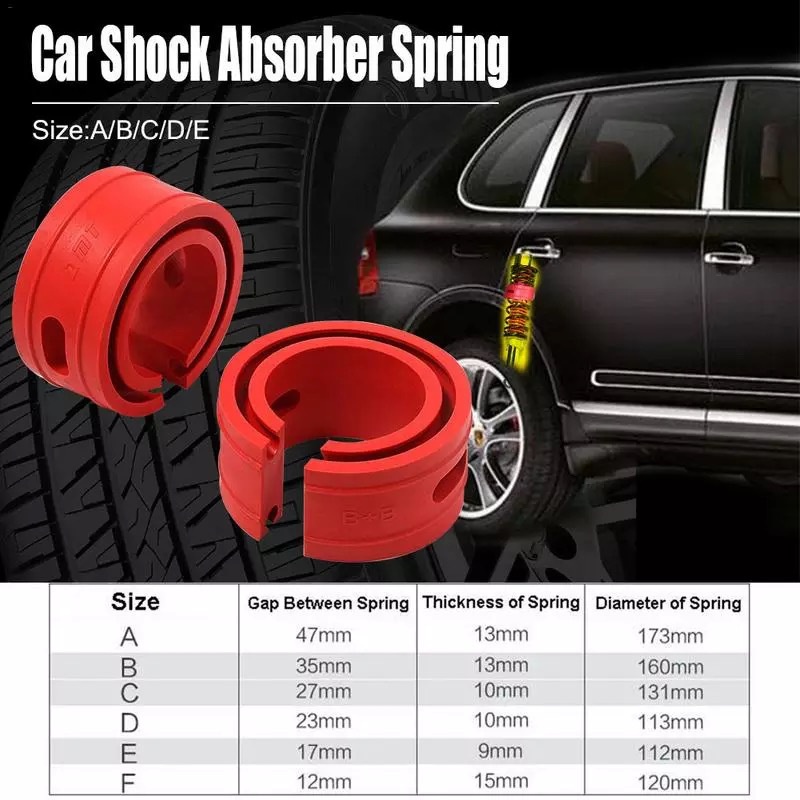 2PCS Spring Buffer Mobil Bemper Bumper Shock Absorber Auto Universal Untuk Kendaraan Automotive rubber tires Power buffers