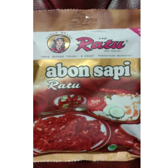 Abon sapi asli cap Ratu