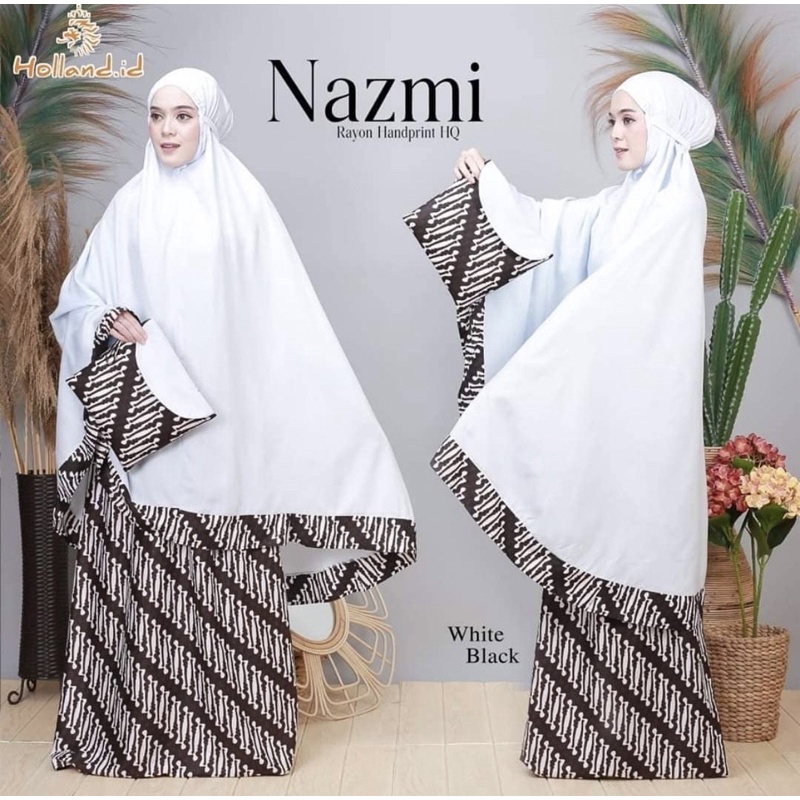 MUKENA BATIK NAZMI PLAIN JUMBO