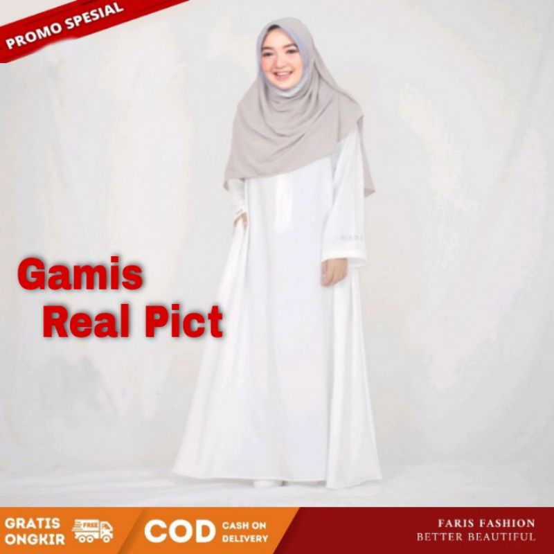 [PROMO] Gamis Abaya Toyobo,Gamis Abaya Polos Putih [TEBARU] Gamis Haji Umroh Putih Premium [TERLARIS