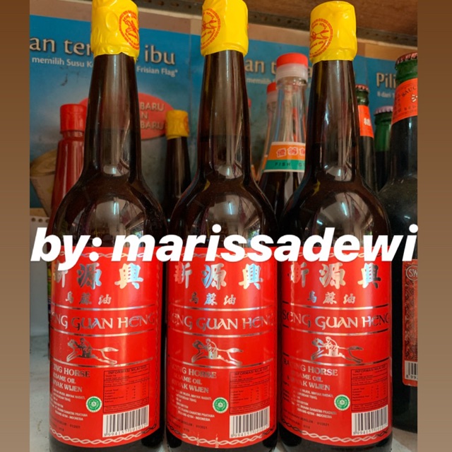 

[TERMURAH] Minyak Wijen Seng Guan Heng / Singapore / Cap Kuda Balap Halal