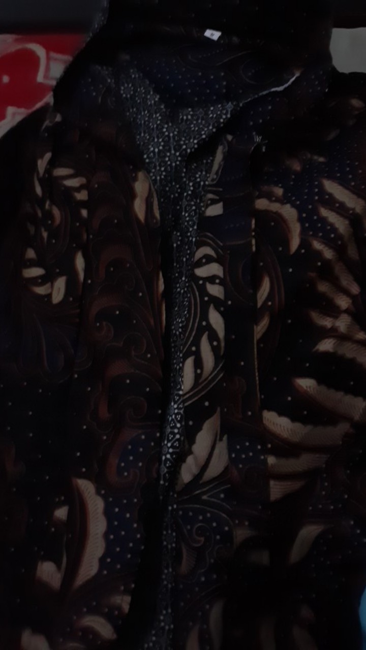 Blouse Shibori Kimonik Blus Batik Cantik Kerja Seragam Casual Modern Kantor Kondangan Baru Bd 110