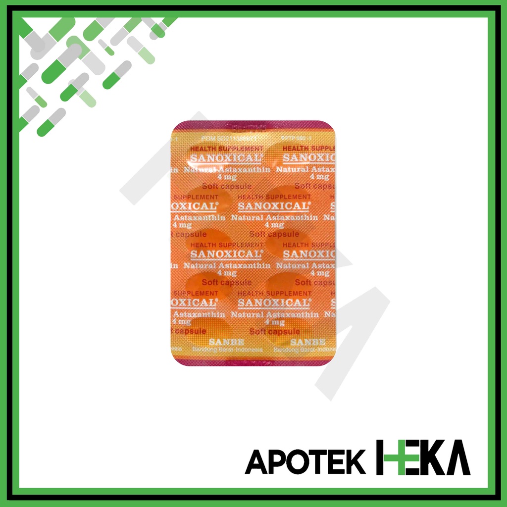 Sanoxical Natural Astaxanthin 4 mg Strip isi 10 Kapsul (SEMARANG)