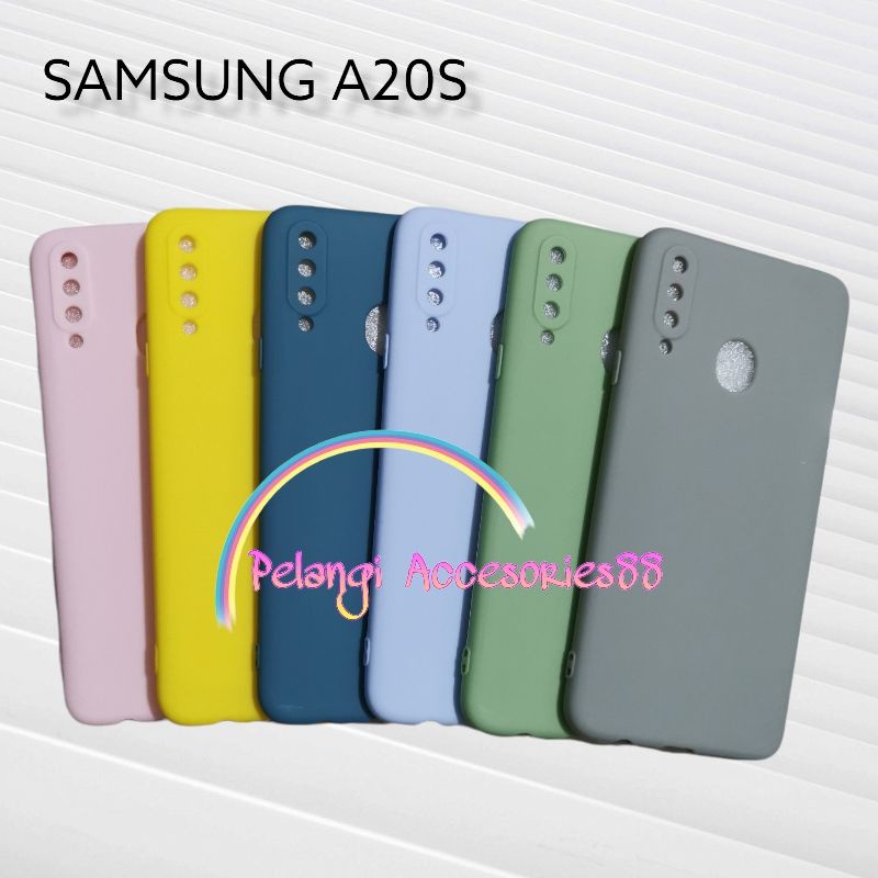 CASE SAMSUNG A20S SOFTCASE CANDY MACARON SILICON BAHAN SOFT