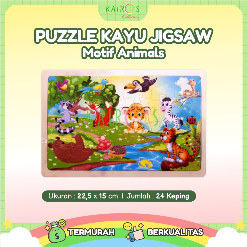 Puzzle Kayu Jigsaw isi 24pcs