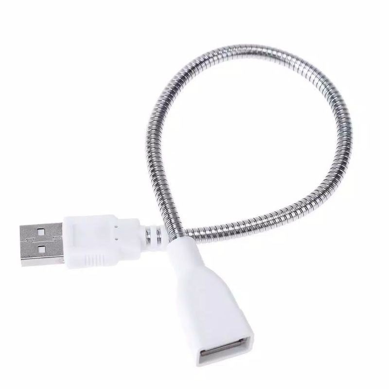 Kabel flexible extension/sambungan usb male-female bahan metal