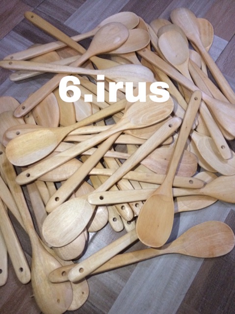 Centong sutil solet irus kayu mahoni wooden spatula
