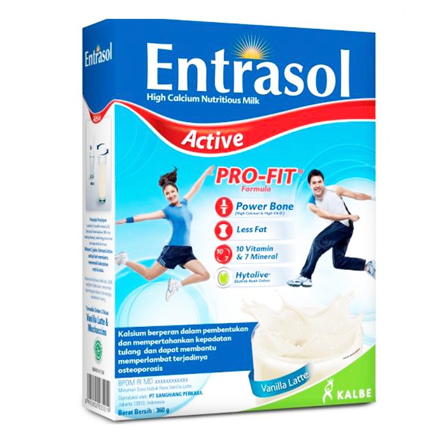 

[ COD ] Entrasol Active Vanilla Latte 360gr MURAH