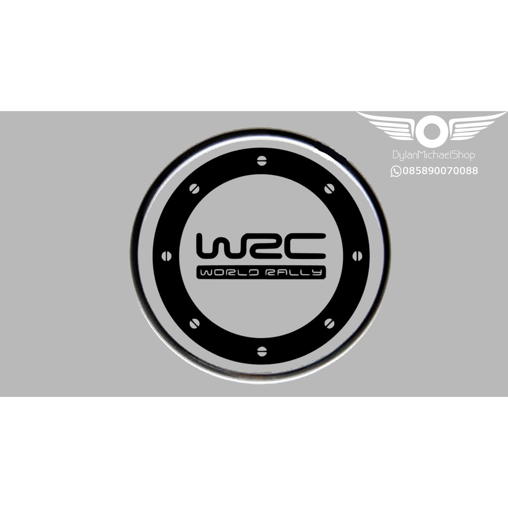 Stiker Mobil Tangki Bensin WRC World Rally Champion Car Fuel Sticker