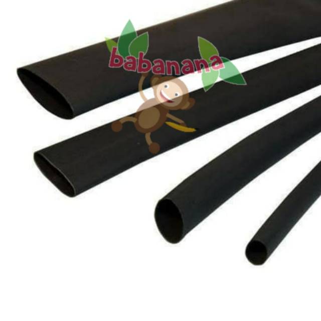 Heat Shrink Tube Selongsong Bakar kabel karet 1mm, 8mm, 4mm, 2mm, 20mm, 6mm, 12mm, 15mm, 5mm 1 Meter