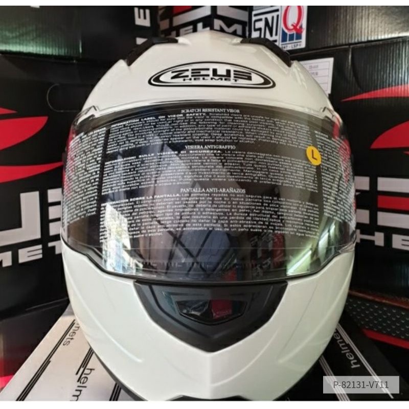 HELM ZEUS FULL FACE HELM ZEUS ZS813 WHITE ZS 813