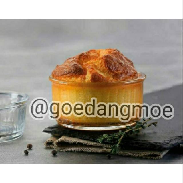 Yoshikawa Mangkok oven ramekin set of 2 kaca