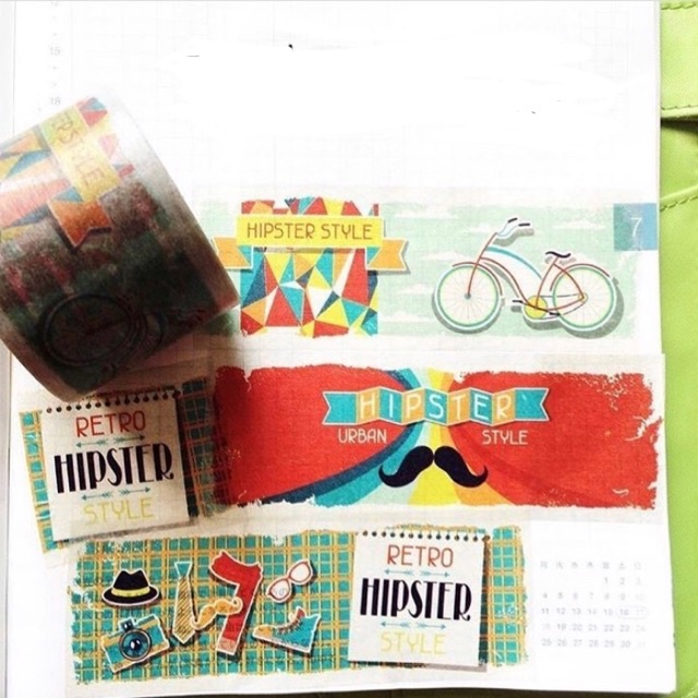 

washi tape sample retro