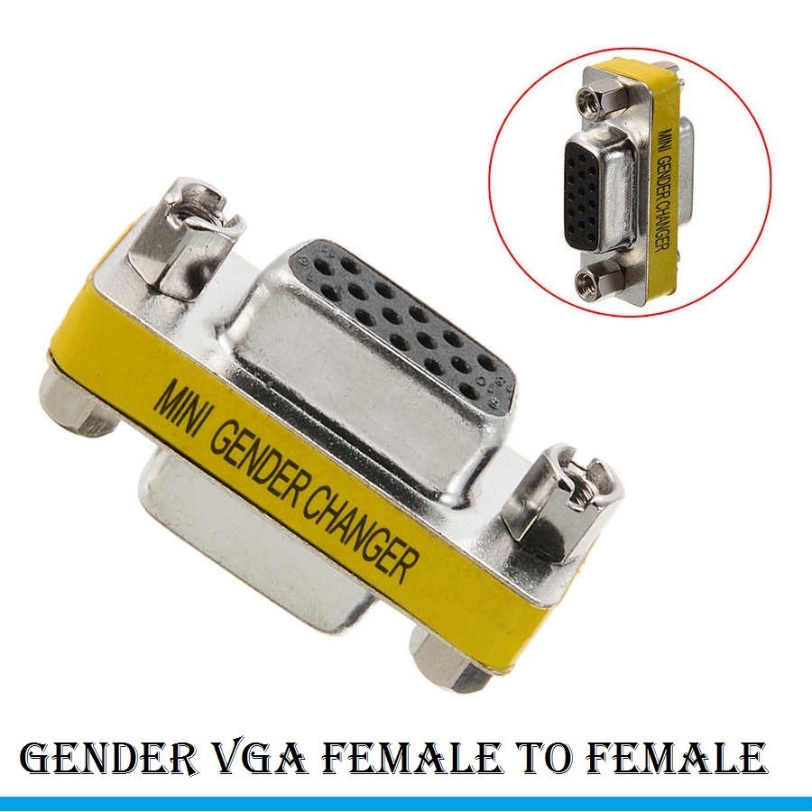 Konektor VGA F to F / VGA M to M / Gender DB15 Male / Female