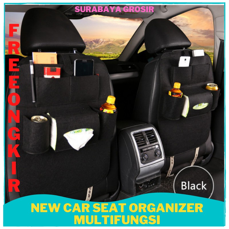 TERLARIS NEW CAR SEAT ORGANIZER MULTIFUNGSI TAS JOK MOBIL Rak Belakang Kursi Surabaya Grosir