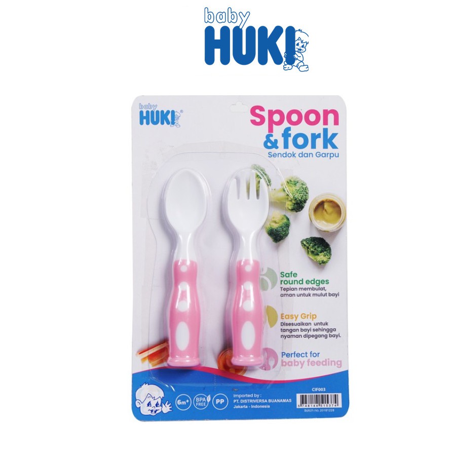 Huki Spoon And Fork Set - Sendok &amp; Garpu Peralatan Makan