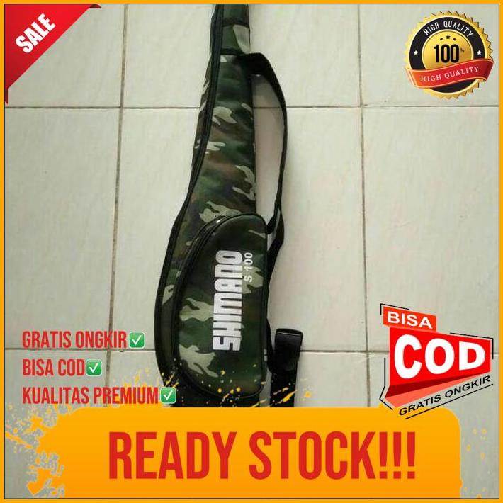 Tas Pancing Motif Loreng Shimano Bahan Premium Panjang 100Cm