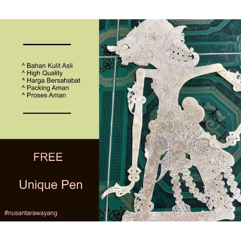 Wayang Kulit Kerbau Citraksi Putihan Alusan