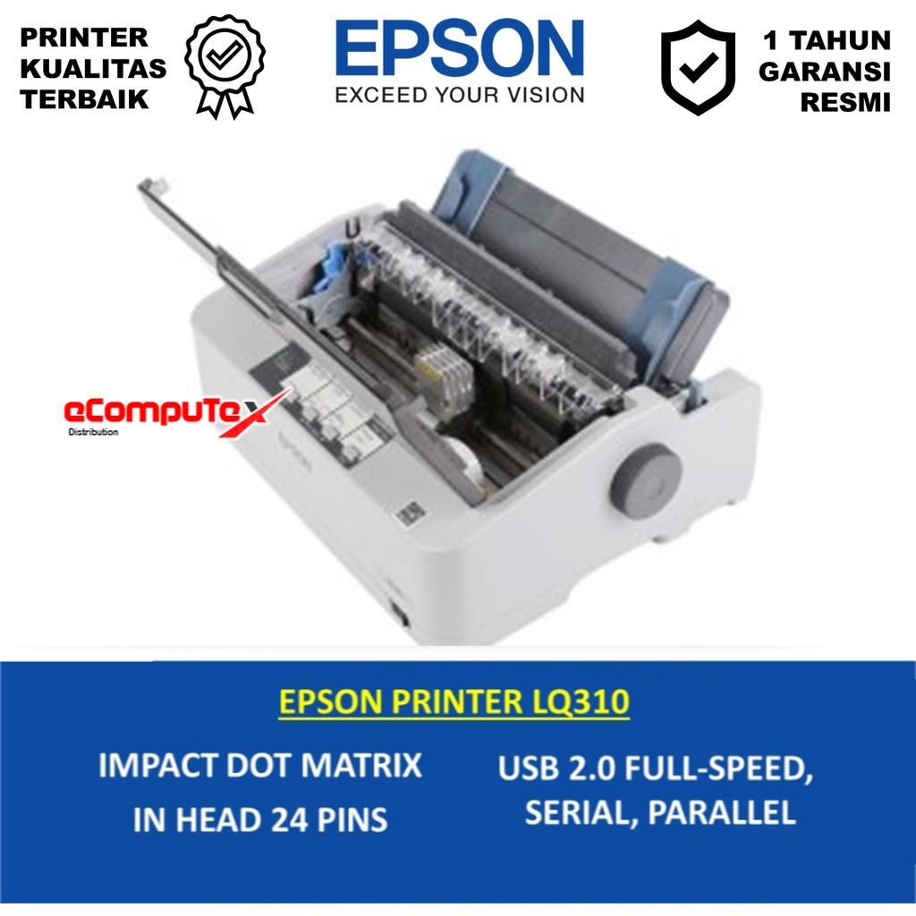 PRINTER EPSON LQ- 310 / PRINTER KASIR NOTA LQ310 DOT MATRIX - RESMI