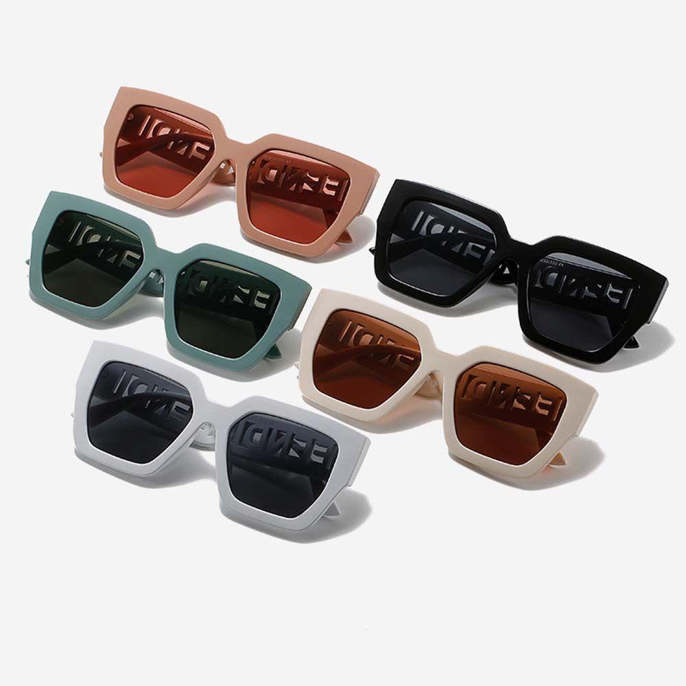 Mxbeauty Kacamata Bingkai Persegi Korea Sederhana Anti UV Kacamata Hitam Pria Sun Shade Unisex Wanita Eyewear