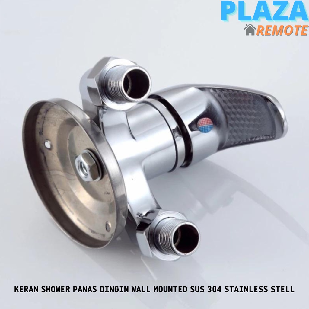 KRAN SHOWER AIR PANAS DINGIN WALL MOUNTED CHROME SUS304 STAINLESS STELL