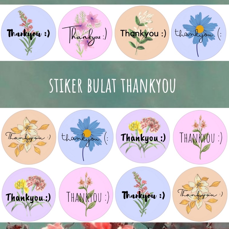 

STIKER BULAT THANKYOU size 3x3cm