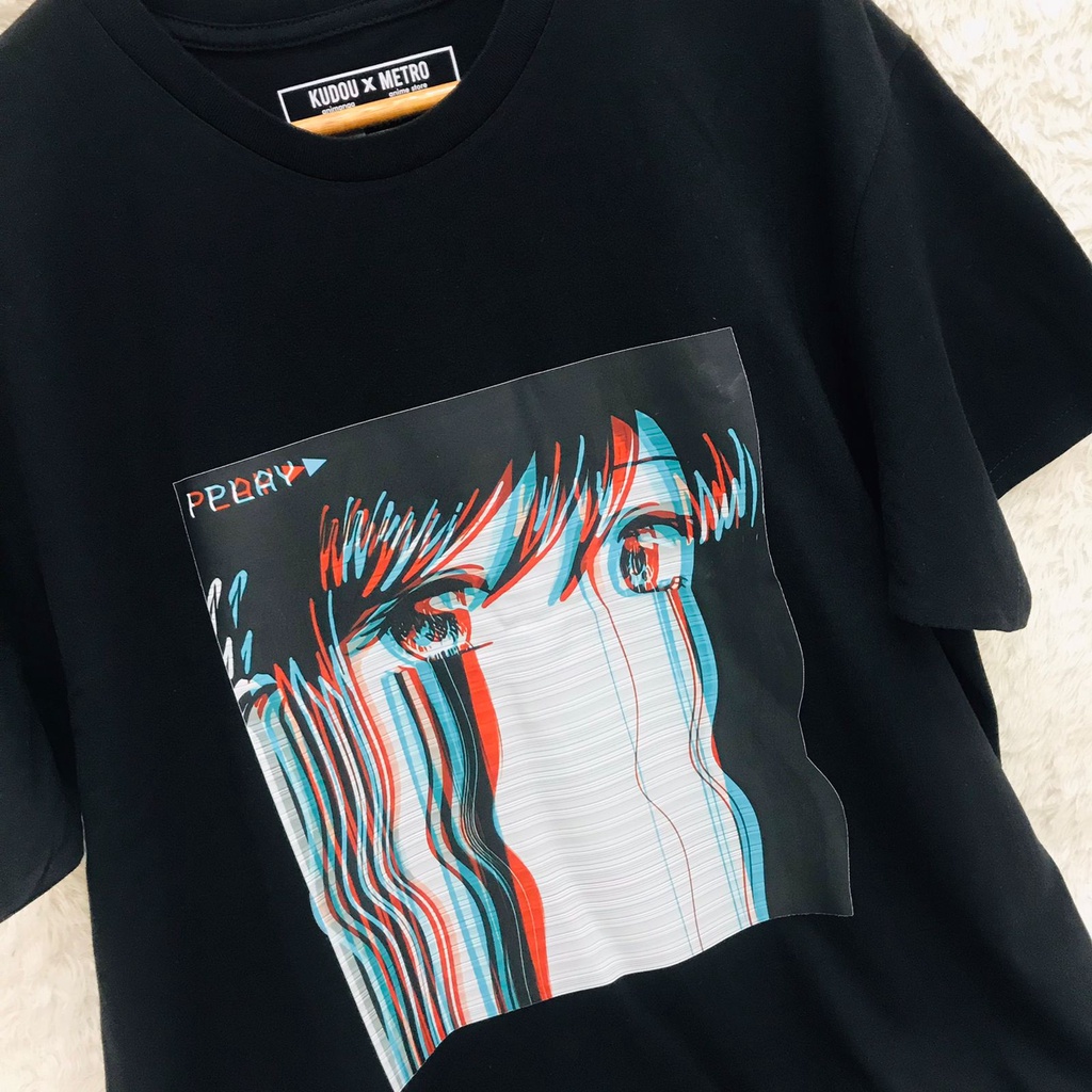 Tshirt Aesthetic Sad Anime Girl Retro Premium Unisex