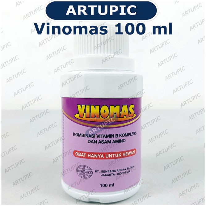 Vinomas 100 ml B Komplek Vitamin Asam Amino Stamina Nicotinamide Ayam Unggas Domba Kambing Sapi Babi