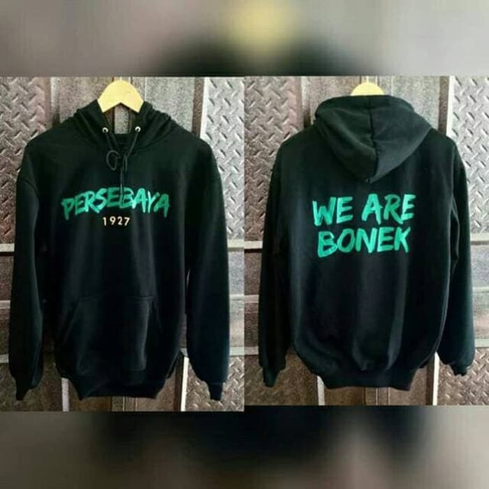 HOODIE PERSEBAYA SURABAYA WE ARE BONEK JAKET SWEATER BONITA BAJUL IJO