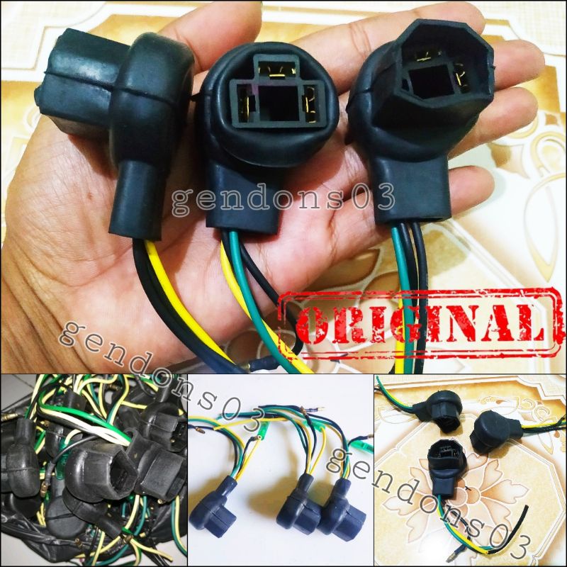 Soket Fiting Lampu H4 Untuk Motor/Mobil Kualitas Ori High Quality