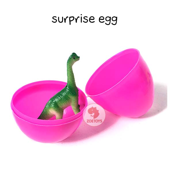 Zoetoys Big Plastic Egg | Hampers Telur Paskah Easter Egg | 8cm Telur Hadiah Kejutan Isi Mainan Surprise Egg Souvenir Koleksi Figure