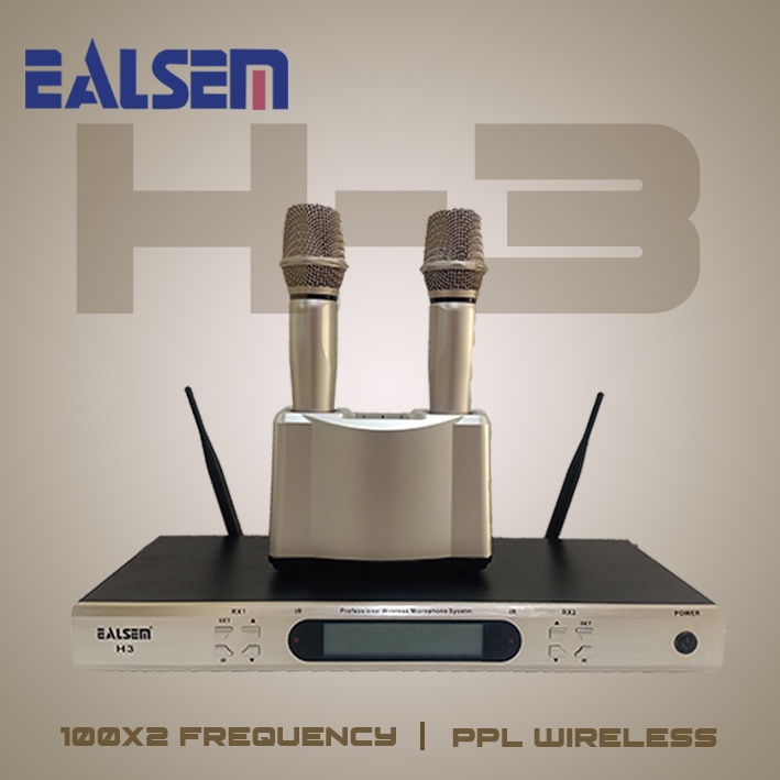Mic Wireless Tanpa Kabel Ealsem U555 Magellan Baterai Isi Ulang