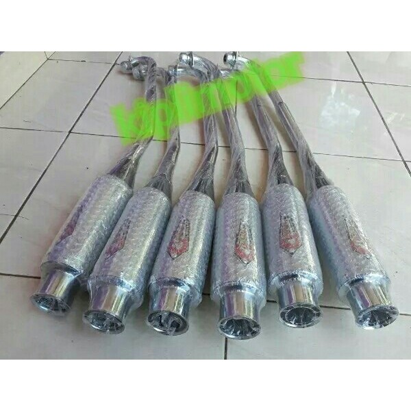 BARANG TERBAIK knalpot racing crempe crome Vega ZR jupiter Z Vega R lama racing balapan standar