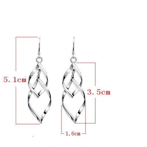 New style long versatile casual design elegant white fungus hanging earrings 210825