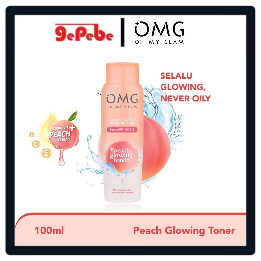 OMG Oh My Glow Peach Glowing Toner 100ml