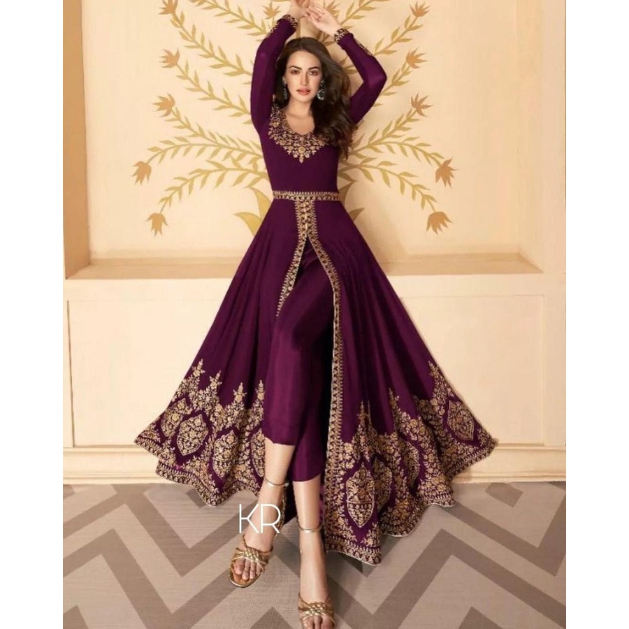 Baju Pesta India Mewah Adem Model Kekinian Trand Modern Terbaru Lebaran 2022 Set Cel Devika Kondanga