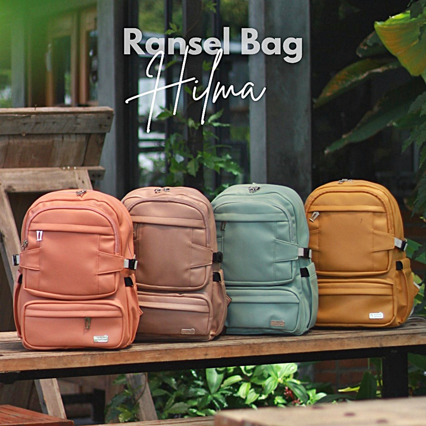 Rumah Warna Tas Ransel Tas Laptop 15 inci Hilma Size 29 x 12 x 39 cm