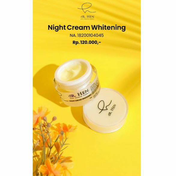 dR. Hen skincare NIGHT CREAM ACNE/WHITENING