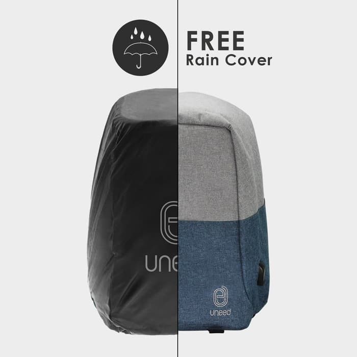 UNEED Capsule Smart Backpack / Tas Ransel Anti Maling - UB104 - Navy