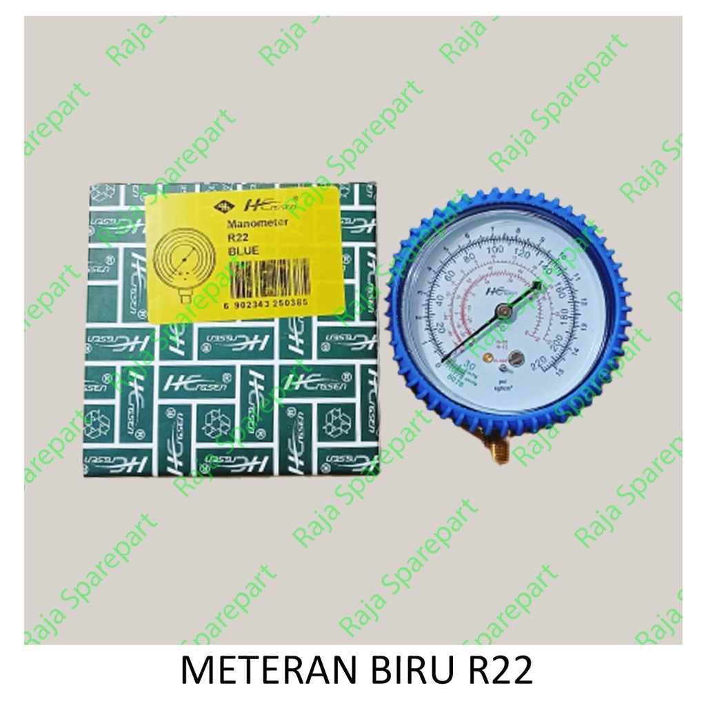 Meteran Manifold Biru R22