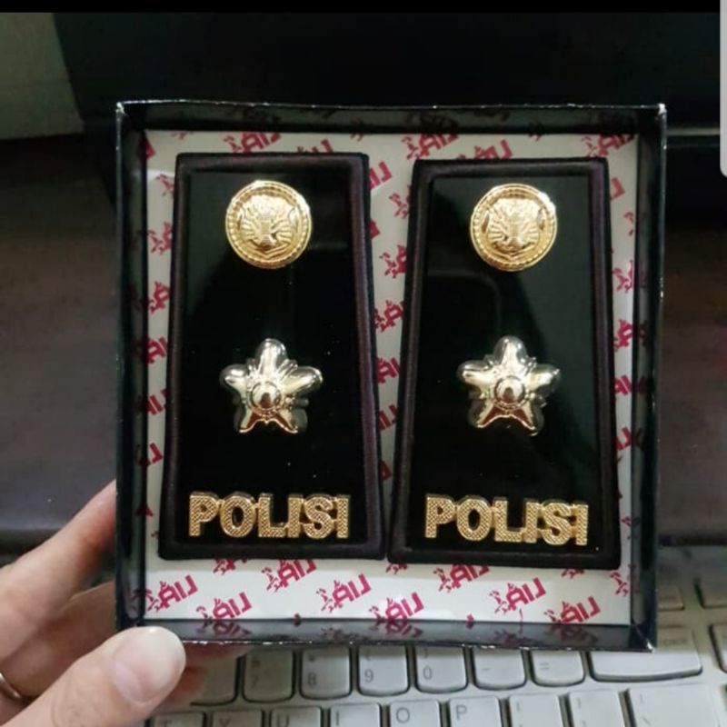 TPH Exclusive LUX Polisi KOMPOL CATUR -Pangkat PDH KOMPOL COKLAT -TPH KOMPOL POLISI