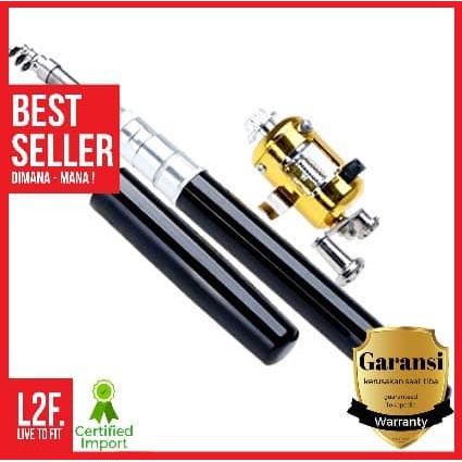 Joran Pancing Kecil 1M 100CM Bentuk Pen   Mini Fishing Rod Ballpoint Limited